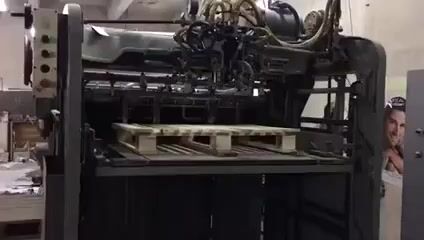 Die cutting Bobst SP 1260 E